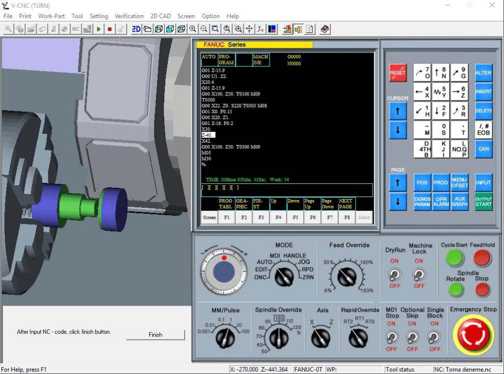 Image showing CNC software in action