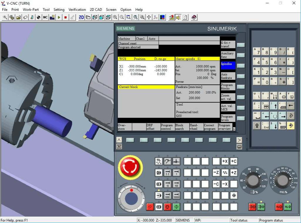 Image showing CNC Simulator Fanuc modes