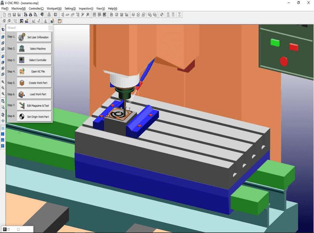 Image of using CNC software