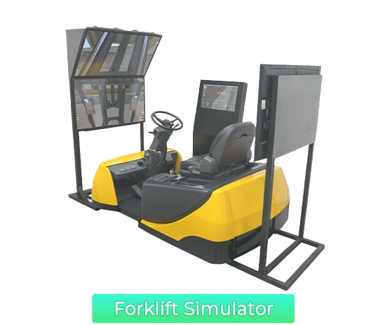 Photo showing the full version of the forklift simulator